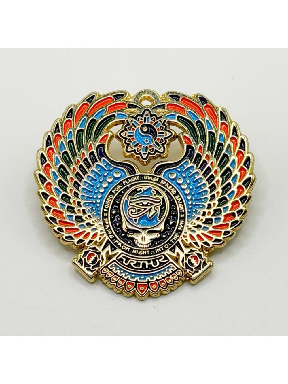RARE Grateful Dead Pin Steal Your Face Pin - Kingpin #088 Egyptian Eye Of Horus